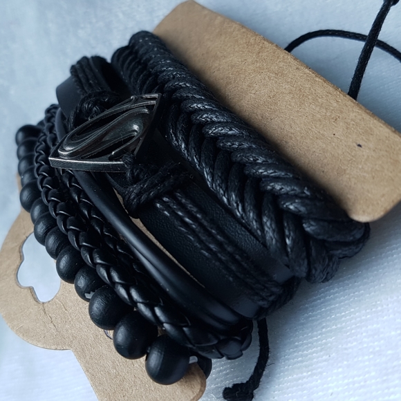 NEW Multilayer Leather Bracelets for Men Bracelet - Picture 3 of 5